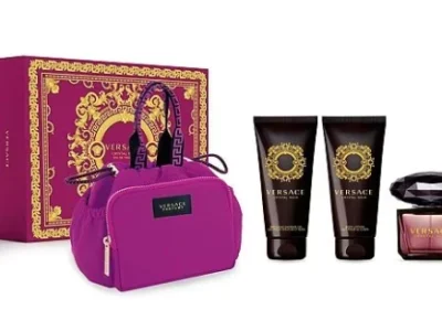 Crystal Noir Eau de Toilette by Versace 4pc Gift Set